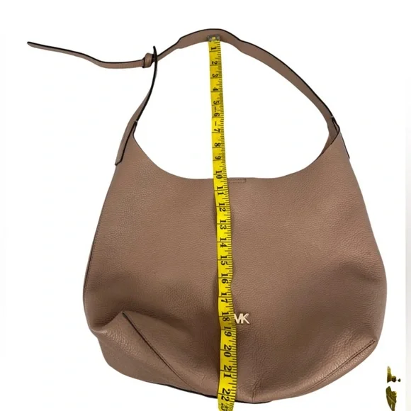 Michael Kors Medium Junie Leather Hobo Bag - Blush - Picture 10 of 13